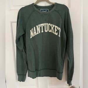 NANTUCKET League Forest Green Crewneck Sweater